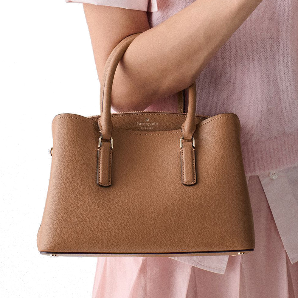 Kate Spade Thompson Street Small Satchel Bag Tuscan Brown # KO149