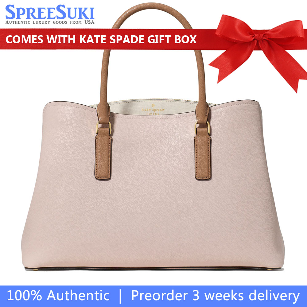 Kate Spade Thompson Street Satchel Bag Powdered Sugar Multi Beige # KO145