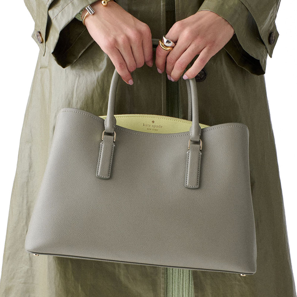 Kate Spade Thompson Street Satchel Bag Dusky Pine Multi Olive # KO145