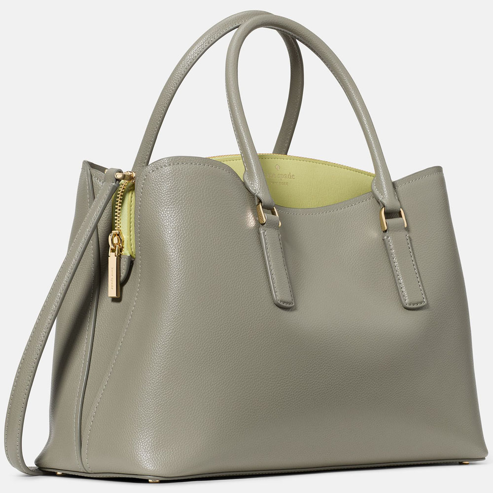 Kate Spade Thompson Street Satchel Bag Dusky Pine Multi Olive # KO145