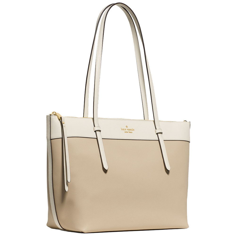 Kate Spade All Day Tote Milk Glass Multi Cream # KO386