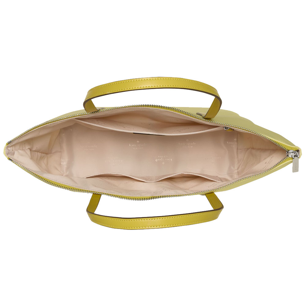 Kate Spade Kitt Nylon Medium Tote Tennis Ball Multi Light green # KG460