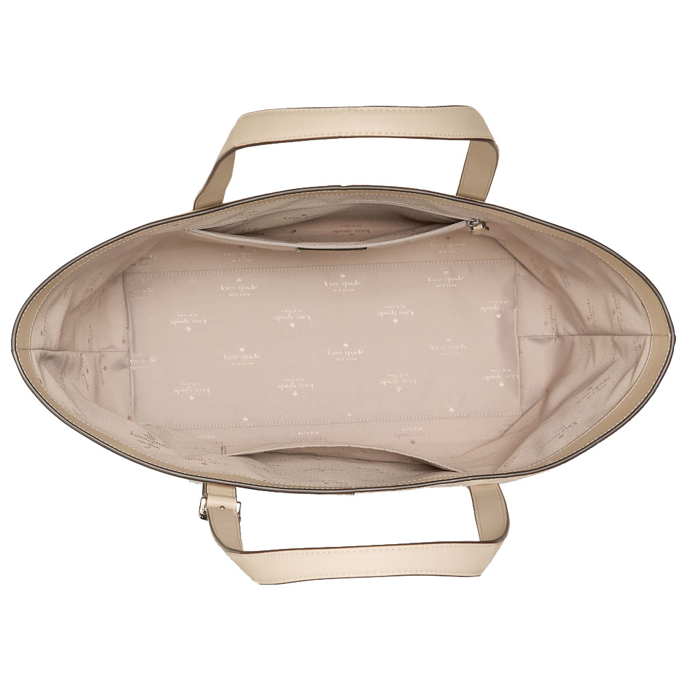 Kate Spade 454 Suede Fringe Tote Bag Light Sand # KN585