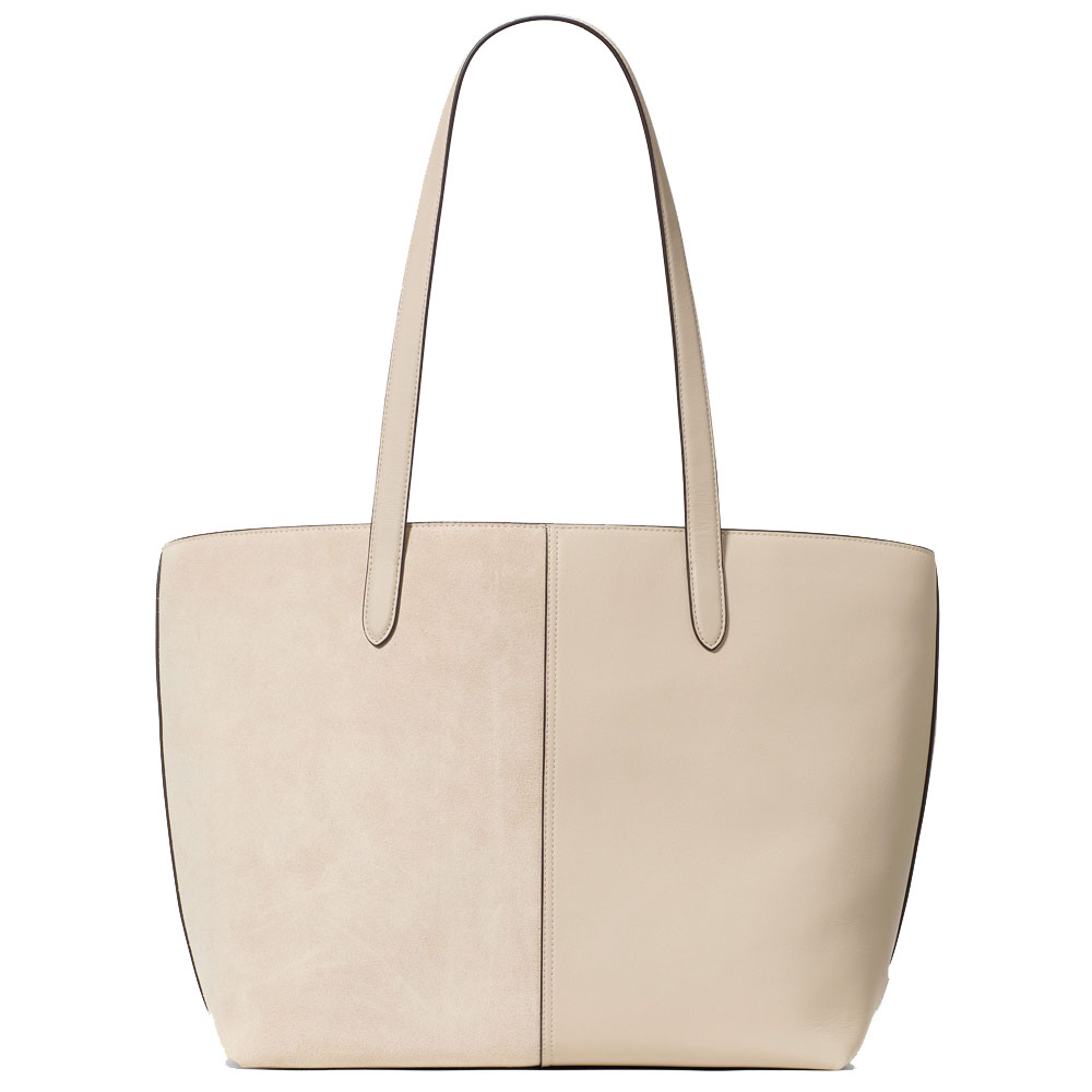 Kate Spade 454 Suede Fringe Tote Bag Light Sand # KN585