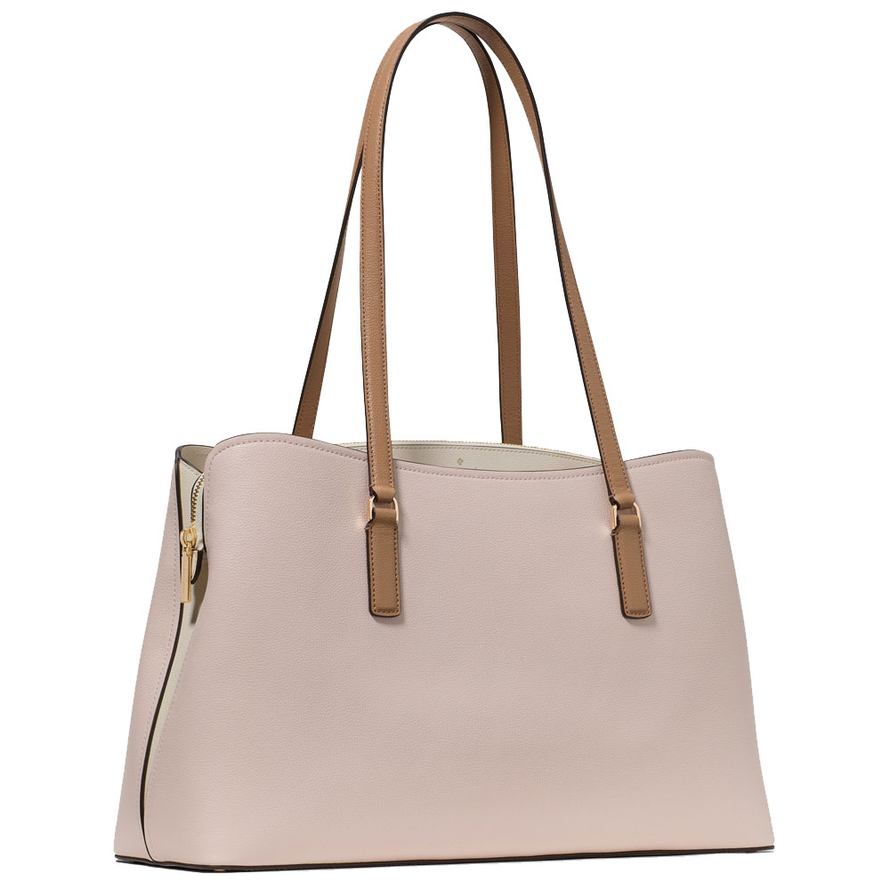 Kate Spade Thompson Street Commuter Tote Bag Powdered Sugar Multi Blush Pink # KO146