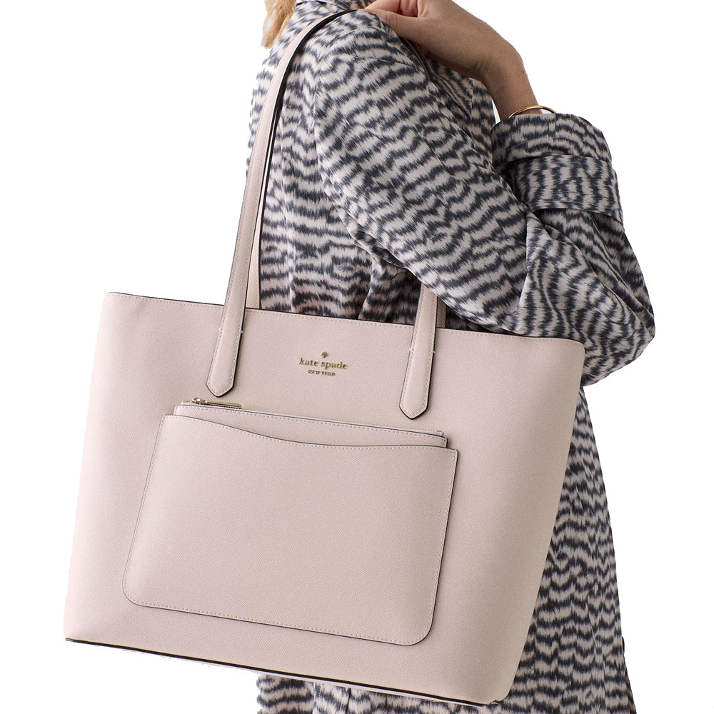 Kate Spade Staci Large Tote Set Powdered Sugar Blush Pink # KF369