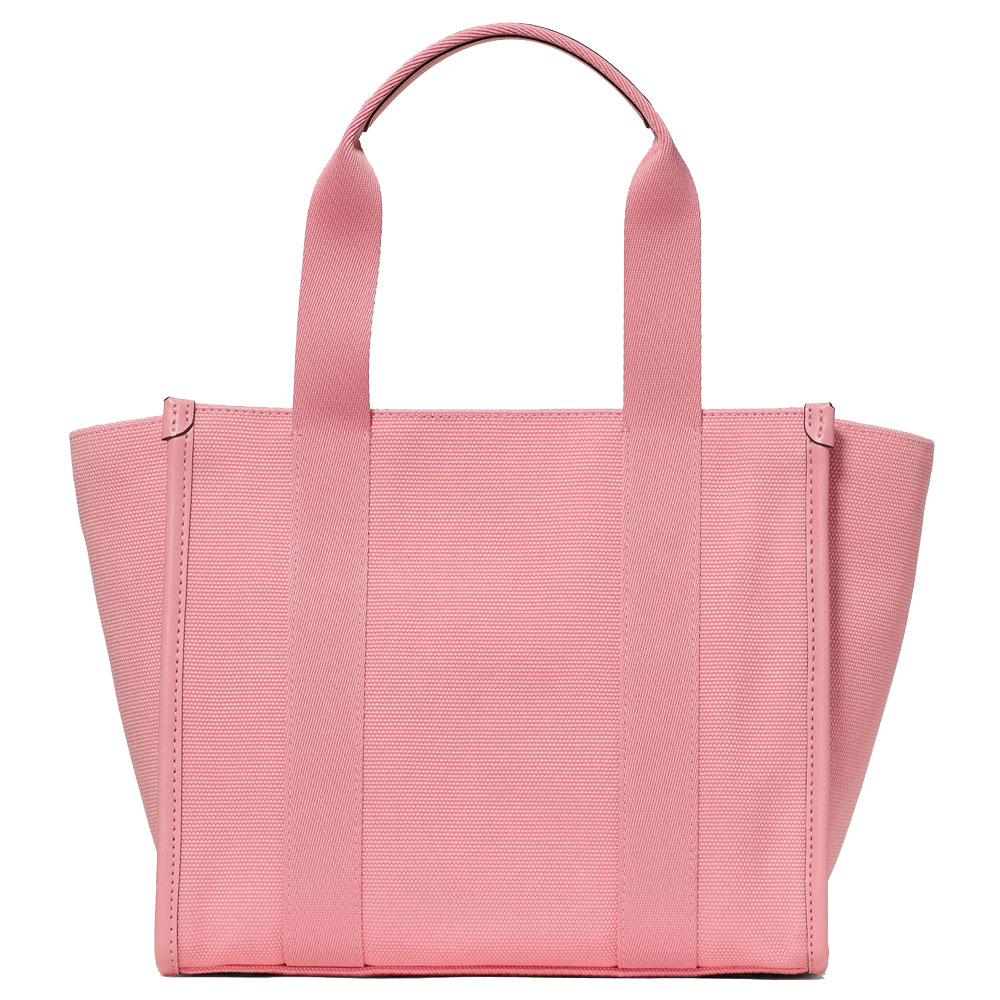Kate Spade Kip Canvas Small Tote Grapefruit Soda Pink # KG767