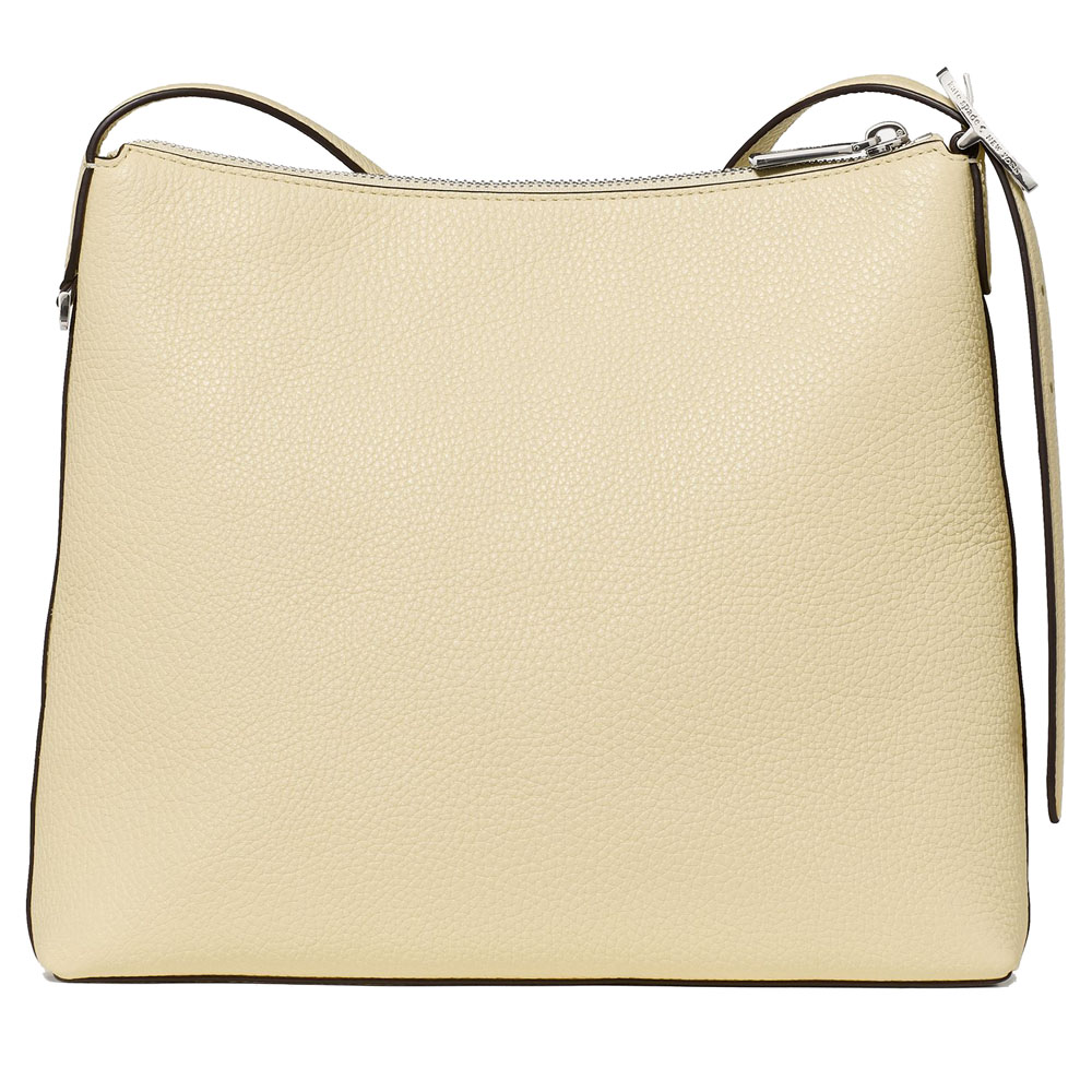 Kate Spade 454 Large Swingpack Buckle Crossbody Lemon Fondant Light yellow # KM715
