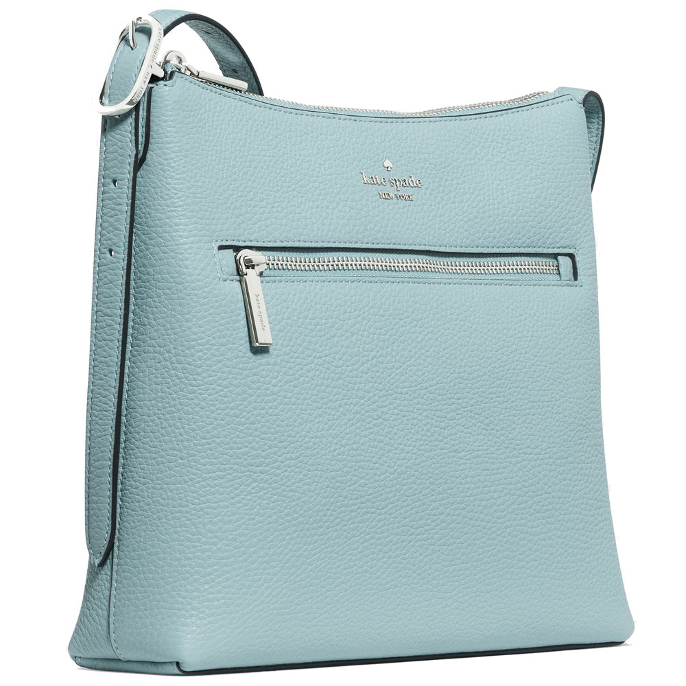 Kate Spade 454 Large Swingpack Buckle Crossbody Aventurine Blue # KM715