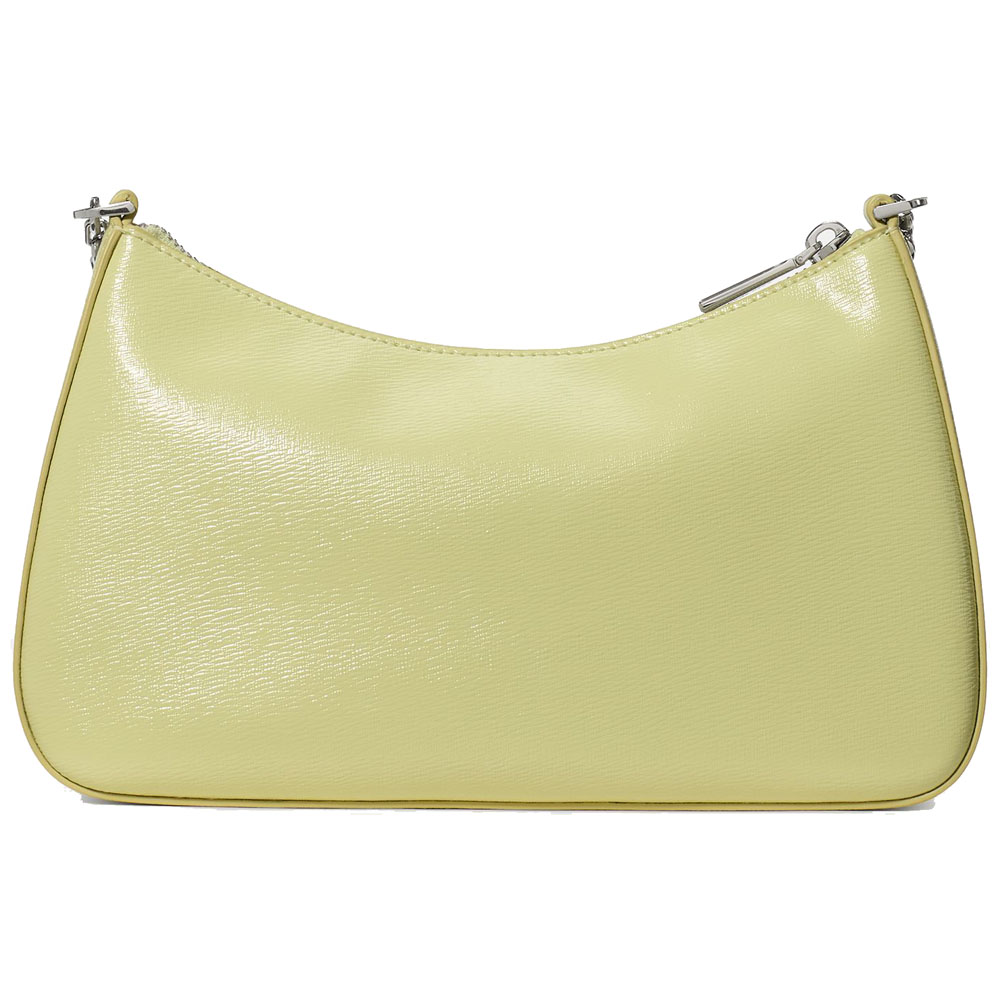 Kate Spade Margot Textured Patent Leather Convertible Crossbody Tennis Ball Light yellow # KN249