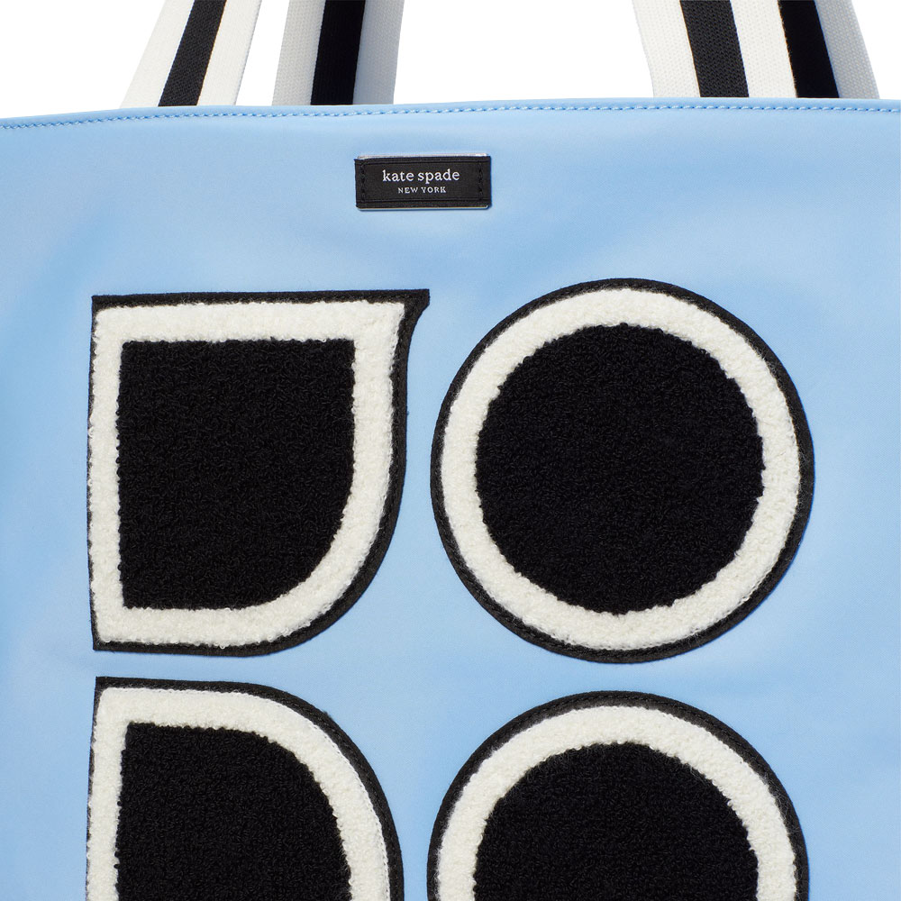 Kate Spade Noel Large Tote Astral Blue Multi # KG499