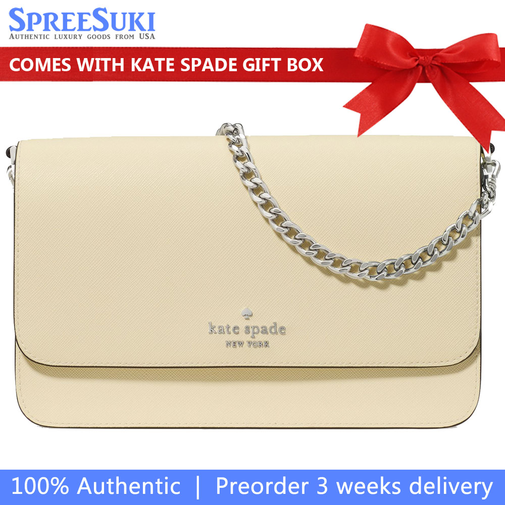 Kate Spade Madison Willow Crossbody Bag Lemon Fondant Light yellow # KN603