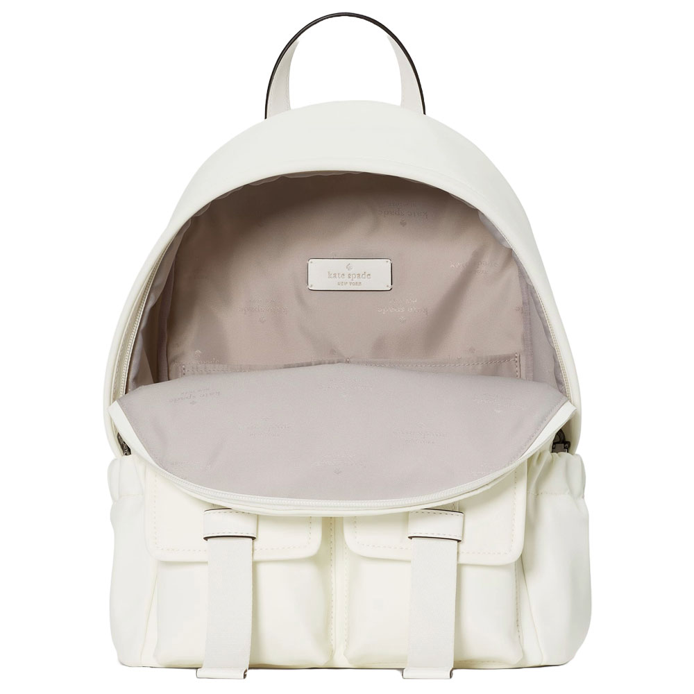 Kate Spade Carter Ksnyl Cargo Backpack Meringue White # KN671