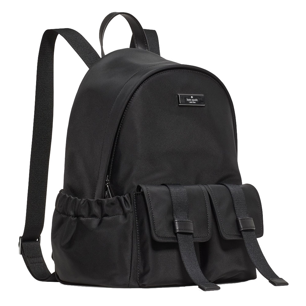 Kate Spade Carter Ksnyl Cargo Backpack Black # KN671