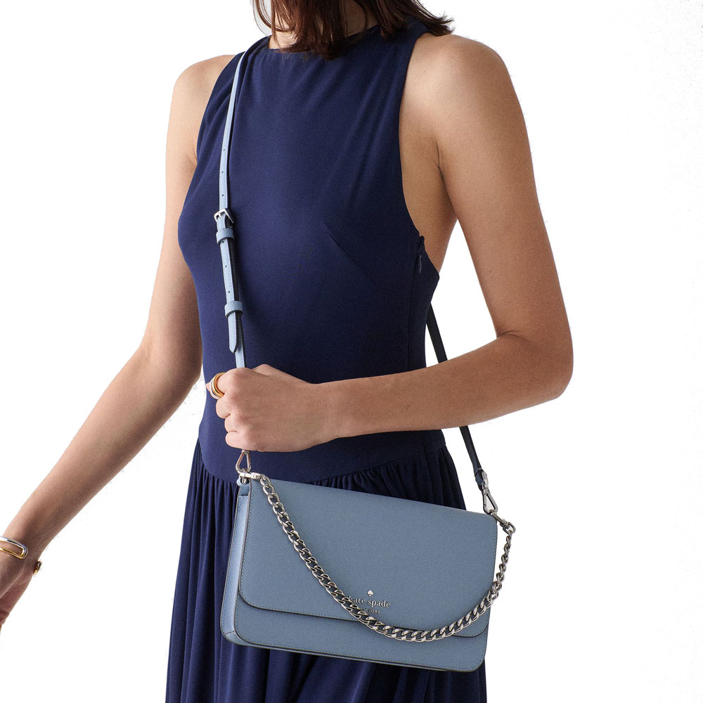Kate Spade Madison Willow Crossbody Bag Muted Blue # KN603