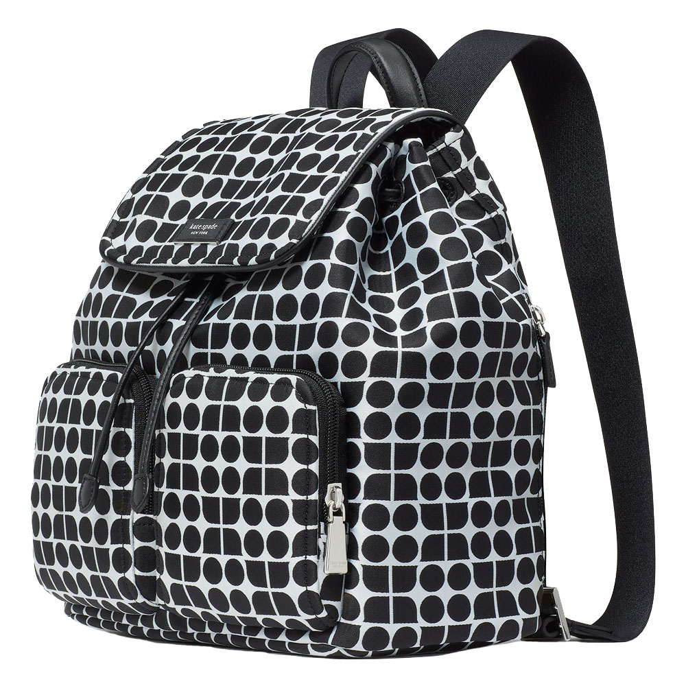 Kate Spade Noel Jacquard Backpack Black Multi # KG241