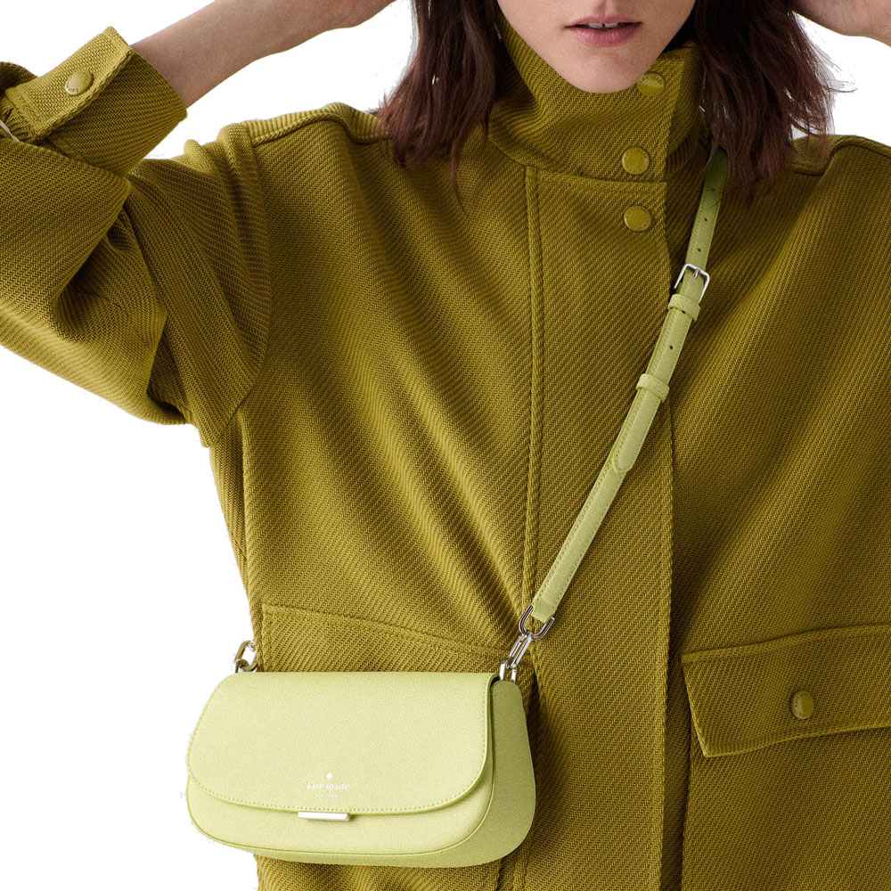 Kate Spade Quinn Mini Crossbody Bag Tennis Ball Light yellow # KN717