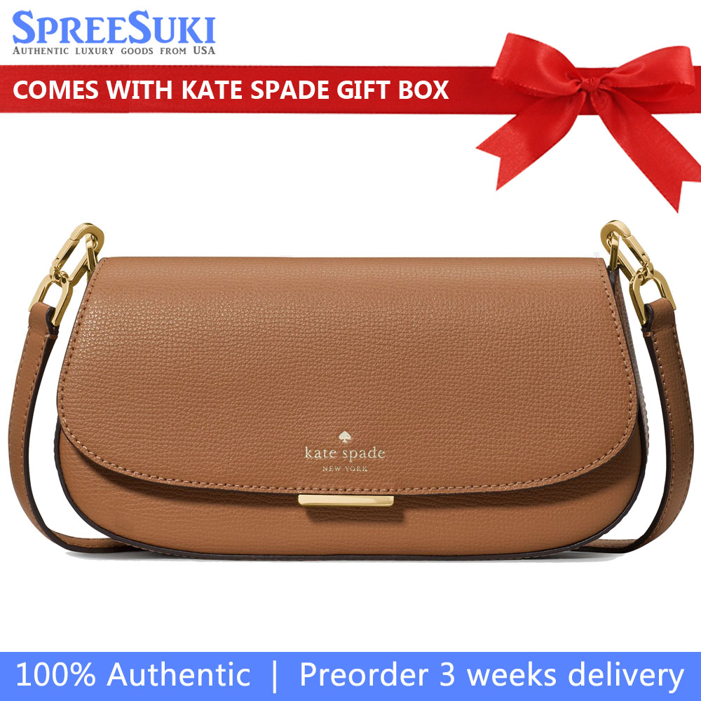 Kate Spade Quinn Mini Crossbody Bag Tuscan Brown # KN717