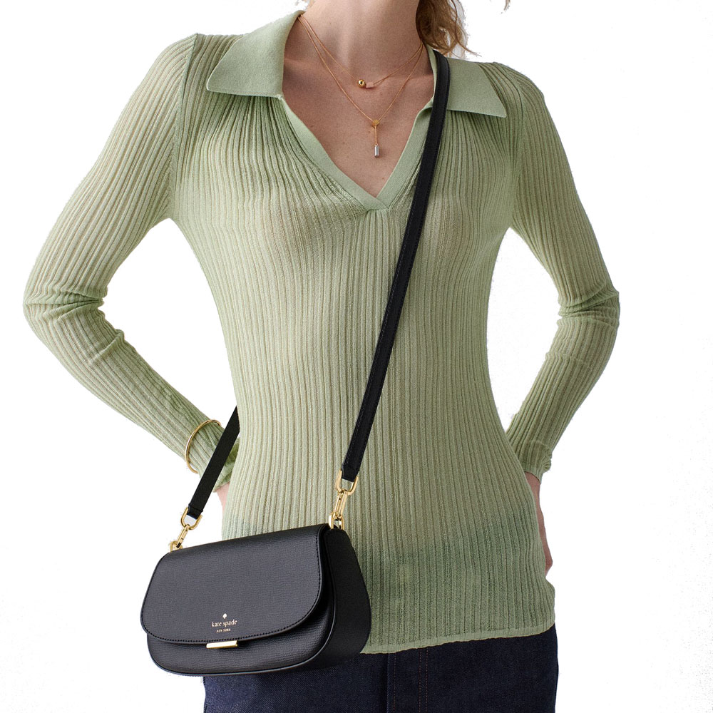 Kate Spade Quinn Mini Crossbody Bag Black # KN717