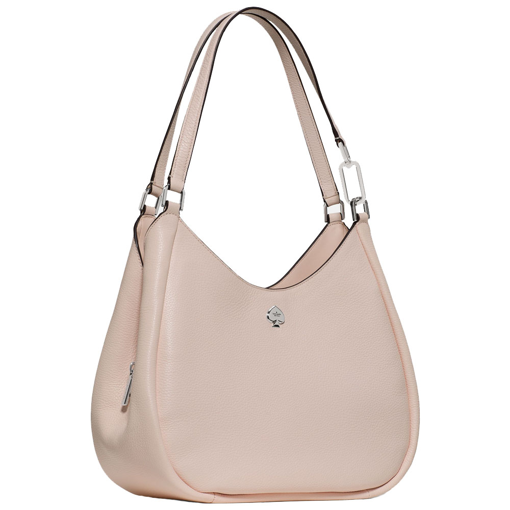 Kate Spade Kayla Large Triple Compartment Shoulder Bag Powdered Sugar Blush Pink # KL804