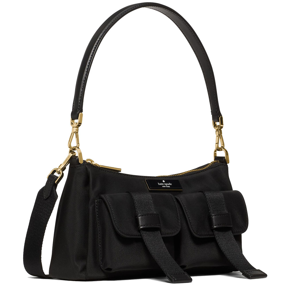 Kate Spade Carter Ksnyl Cargo Crossbody Bag Black # KN673