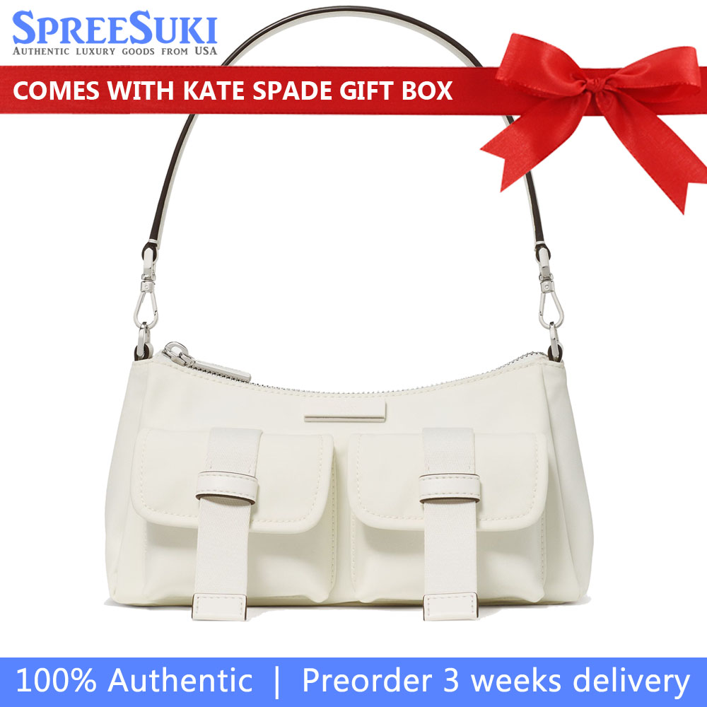 Kate Spade Carter Ksnyl Cargo Crossbody Bag Meringue Off White # KN673