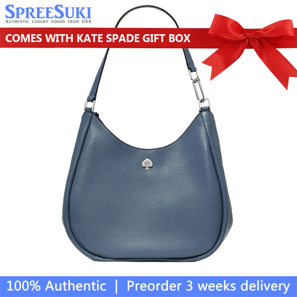 Kate Spade Kayla Large Triple Compartment Shoulder Bag Twilight Blue # KL804