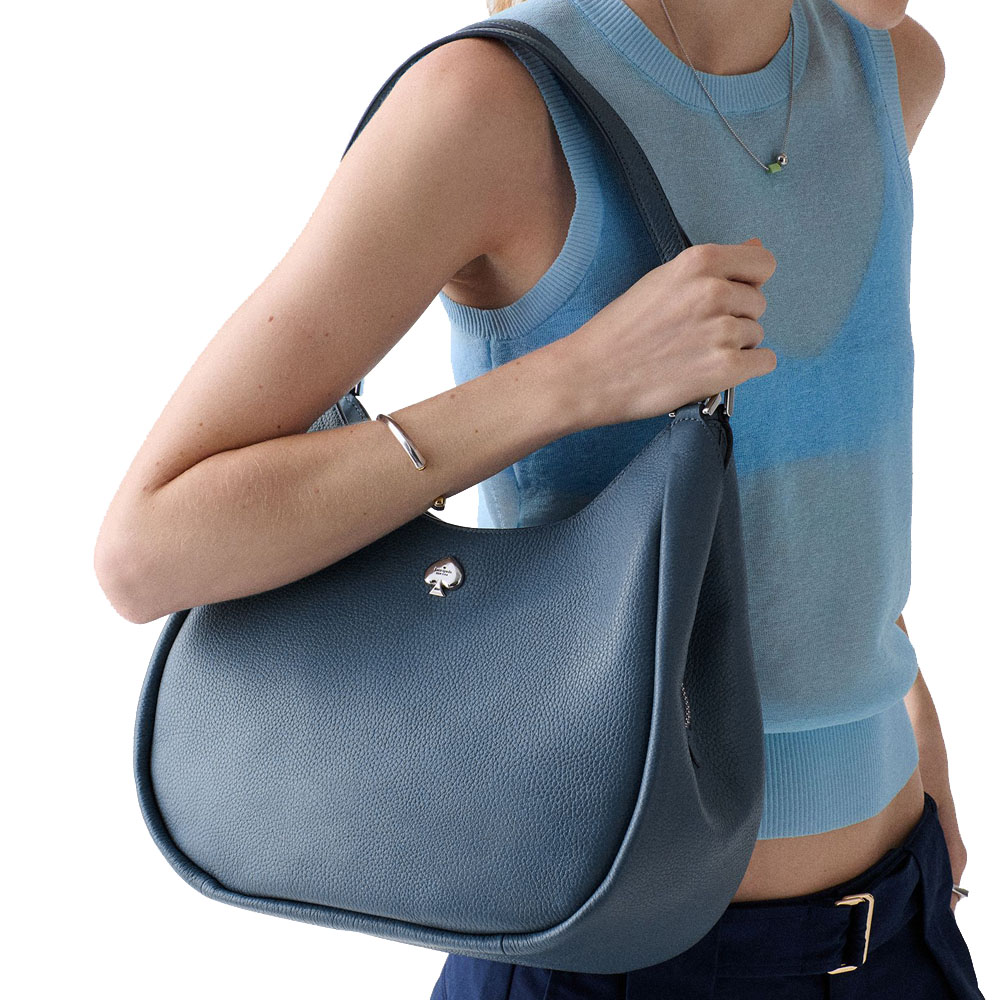 Kate Spade Kayla Large Triple Compartment Shoulder Bag Twilight Blue # KL804