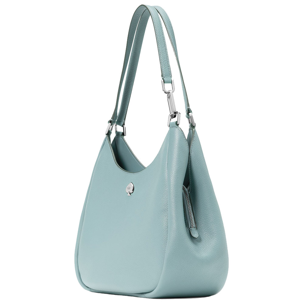 Kate Spade Kayla Large Triple Compartment Shoulder Bag Aventurine Blue # KL804
