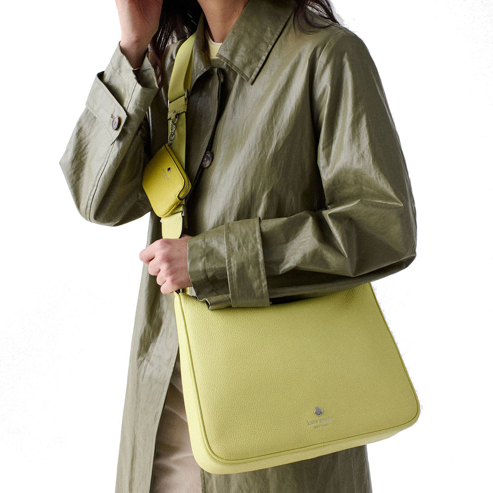 Kate Spade Emma Large Crossbody Tennis Ball Multi Light yellow # KK943