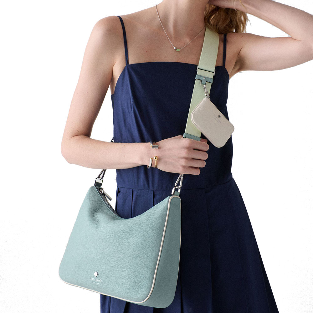 Kate Spade Emma Large Crossbody Aventurine Multi Light blue # KK943