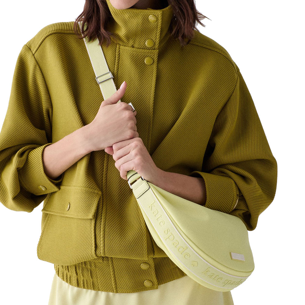 Kate Spade Carter Ksnyl Sling Crossbody Bag Tennis Ball Multi Light yellow # KN597