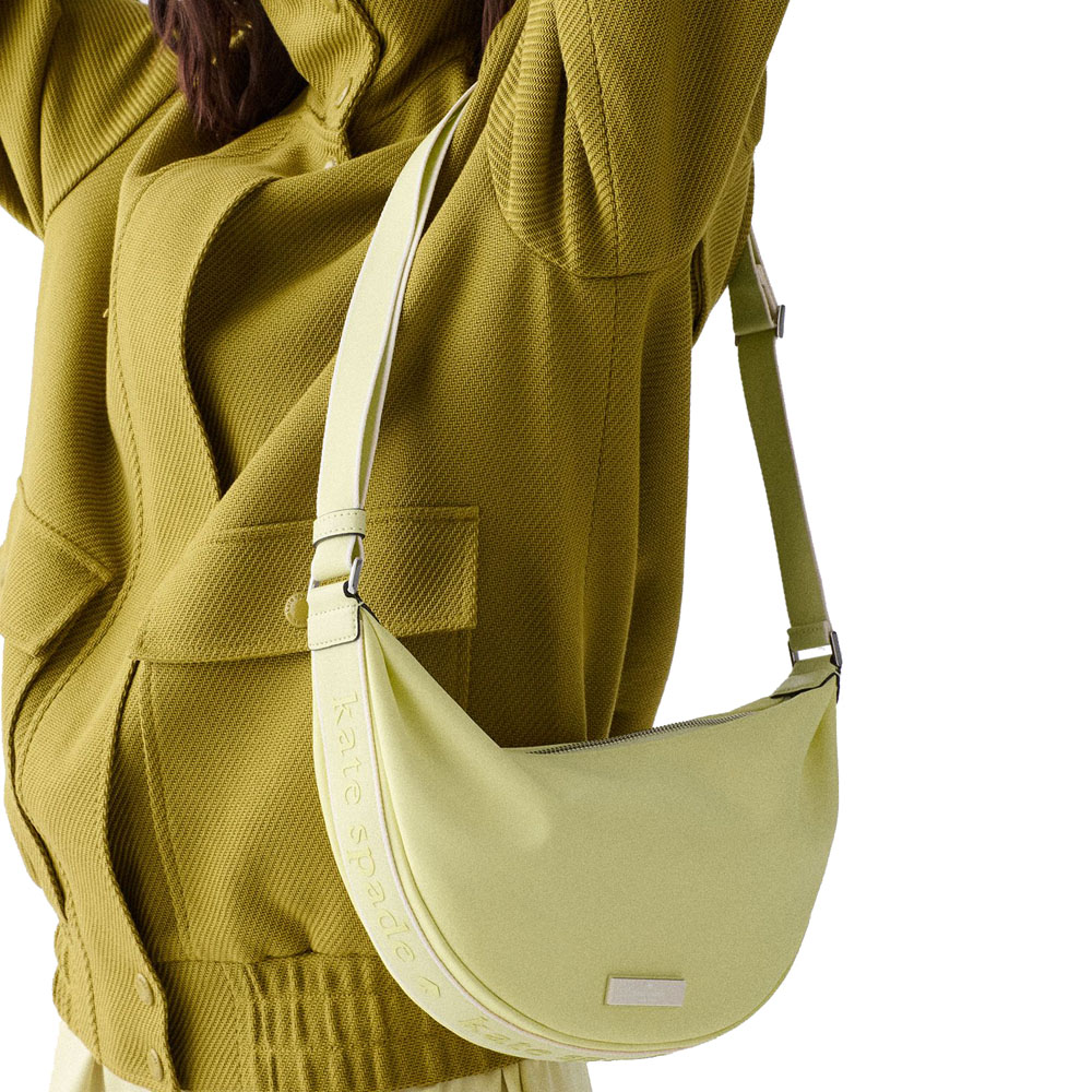 Kate Spade Carter Ksnyl Sling Crossbody Bag Tennis Ball Multi Light yellow # KN597