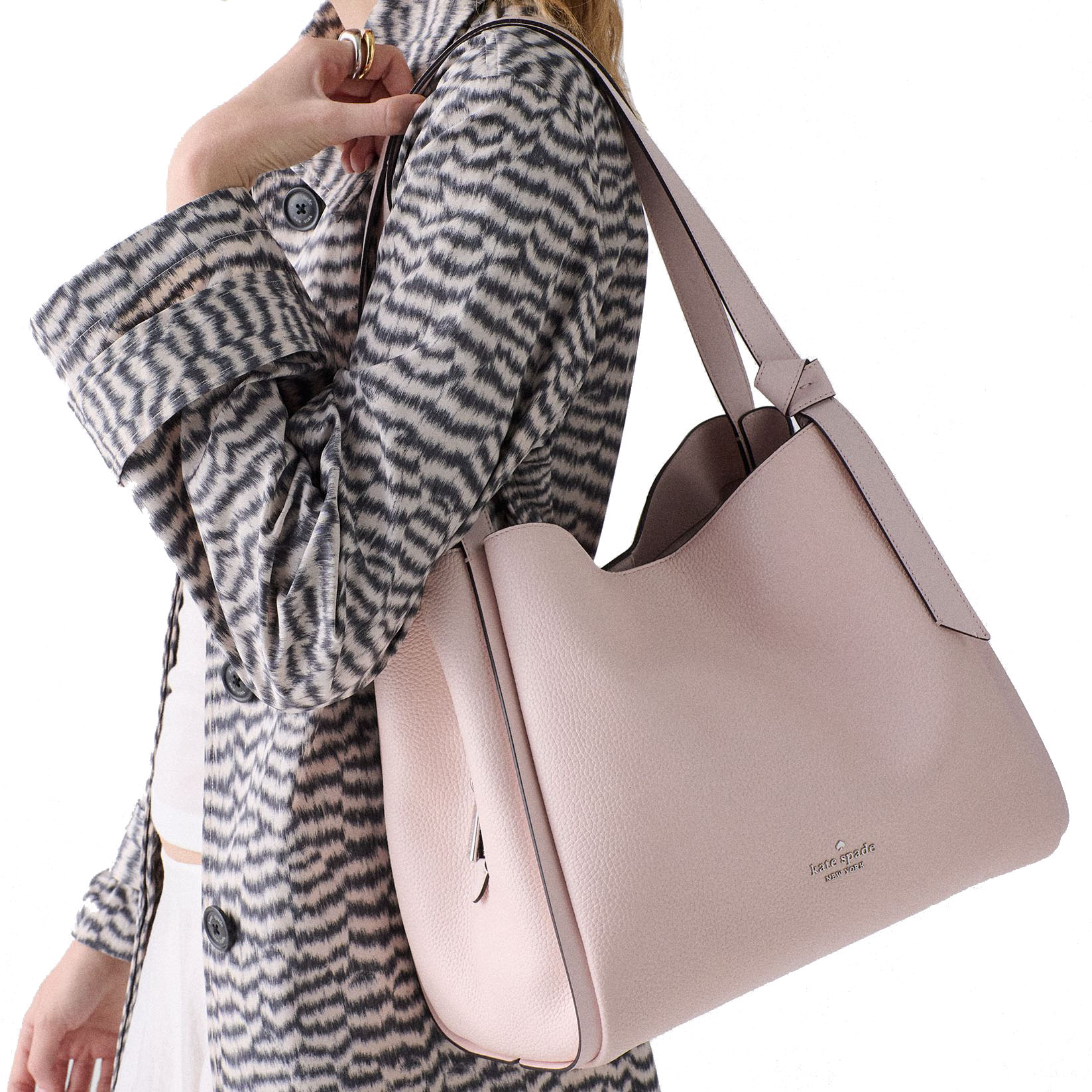 Kate Spade Knott Large Carryall Powdered Sugar Pink # KM663