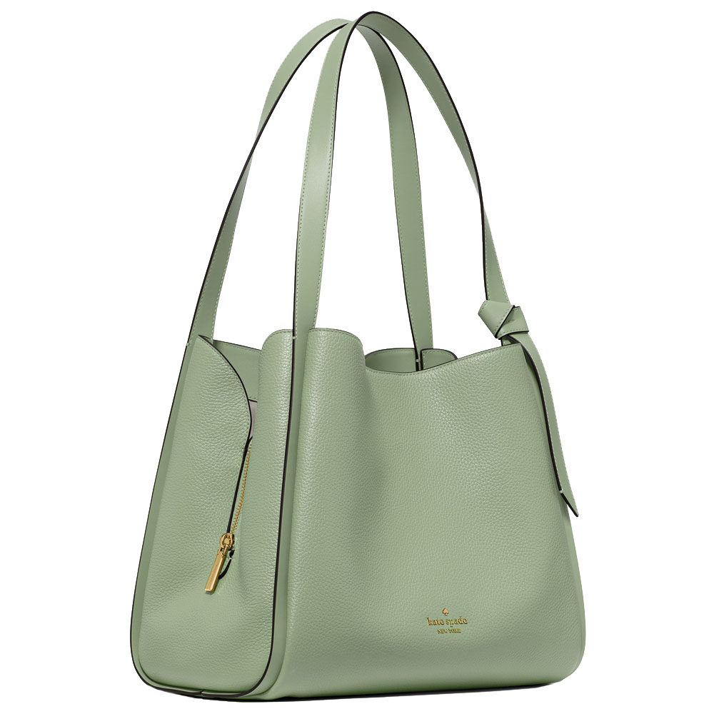 Kate Spade Knott Large Carryall Balsam Green Light green # KM663