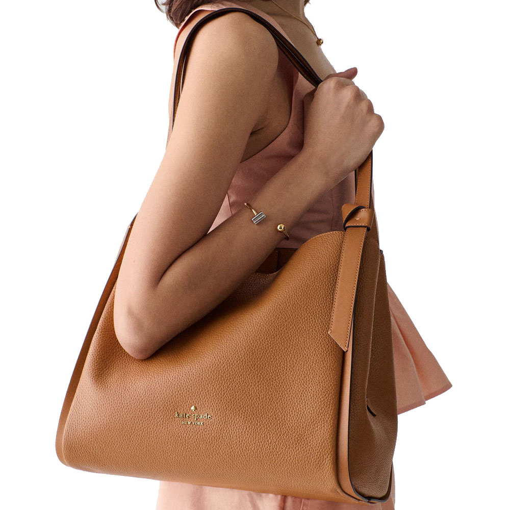 Kate Spade Knott Large Carryall Bungalow Brown # KM663