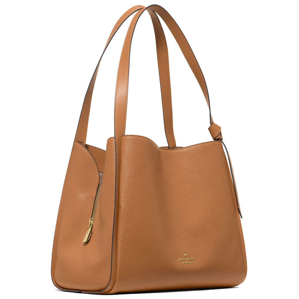 Kate Spade Knott Large Carryall Bungalow Brown # KM663