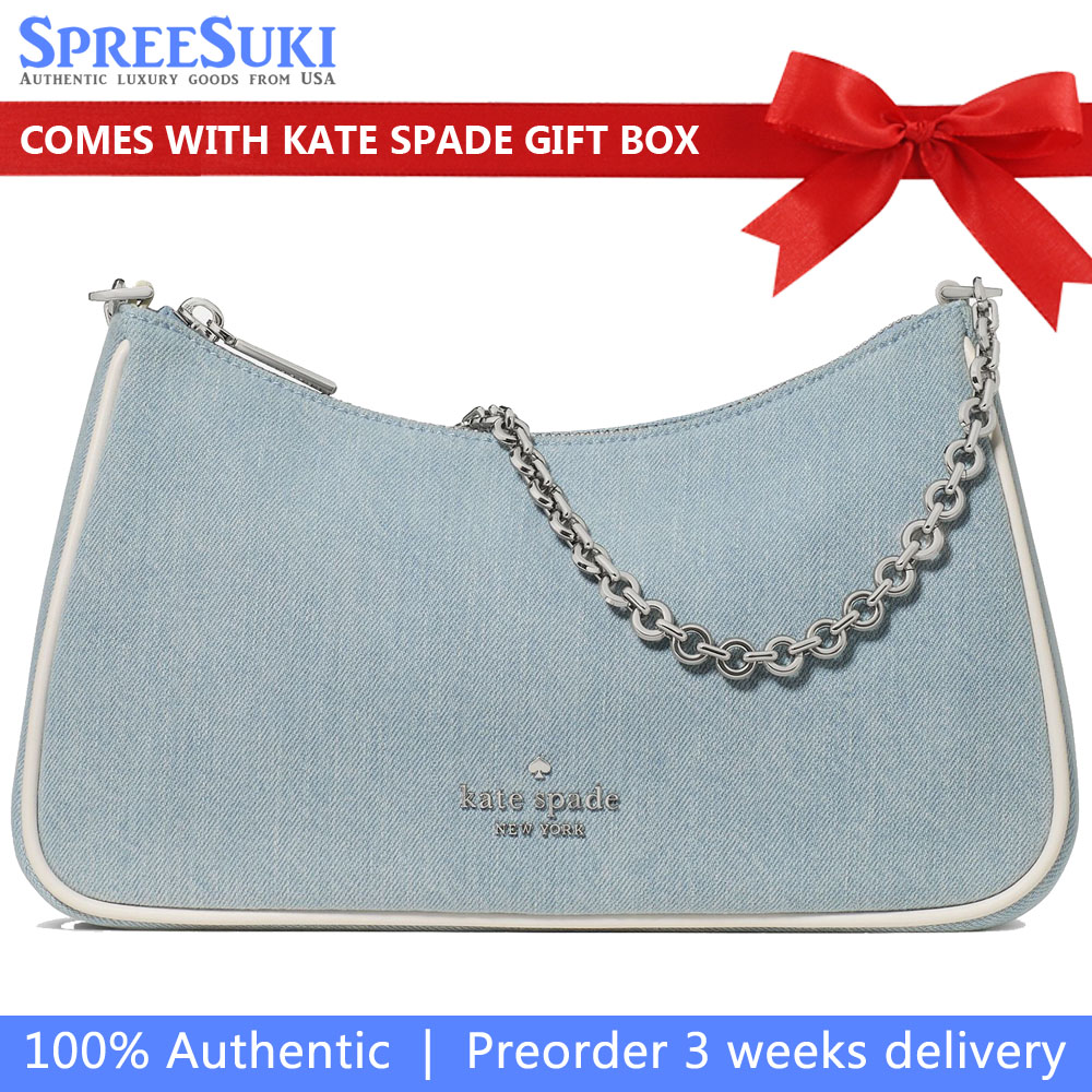 Kate Spade Margot Denim Crossbody Bag Blue Multicolor # KO139