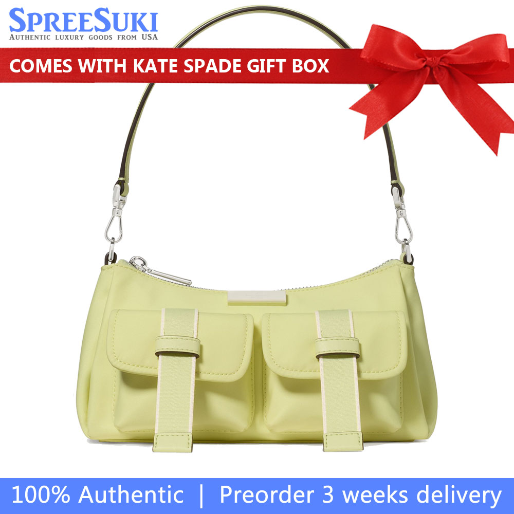 Kate Spade Carter Ksnyl Cargo Crossbody Bag Tennis Ball Multi Light yellow # KN669