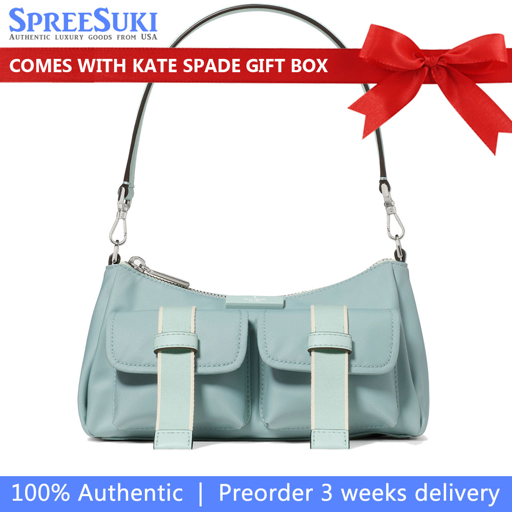 Kate Spade Carter Ksnyl Cargo Crossbody Bag Aventurine Multi Light blue # KN669