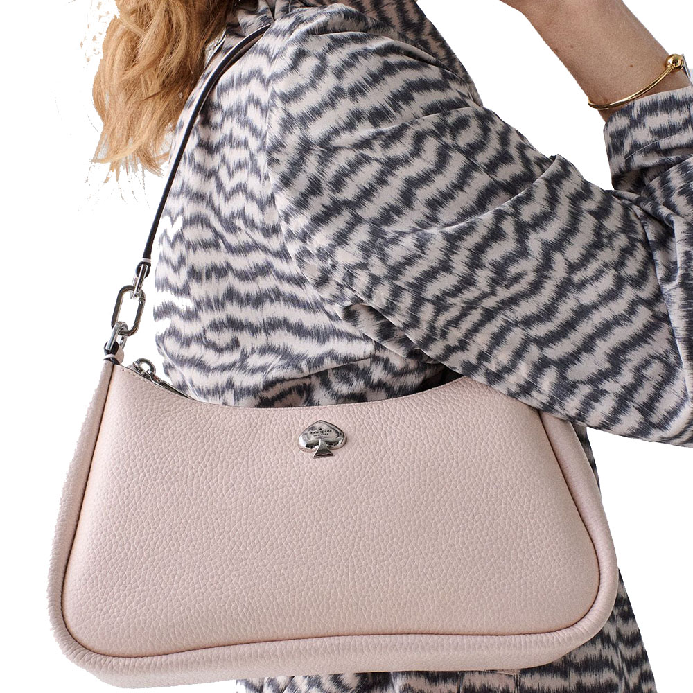 Kate Spade Kayla Small Convertible Shoulder Bag Powdered Sugar Pink # KI904