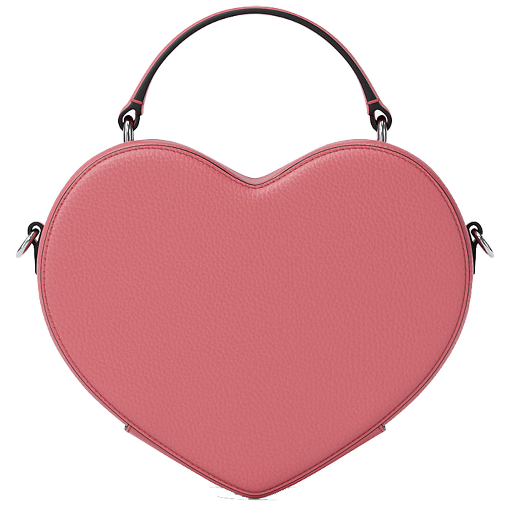 Michael Kors Jet Set Small Heart Crossbody Bag Hibiscus Dark Pink # 35R6STVC1Y