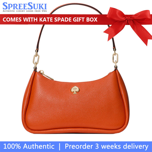 Kate Spade Kayla Small Convertible Shoulder Bag Fiery Orange # KI904