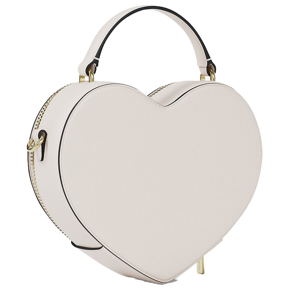 Michael Kors Jet Set Small Heart Crossbody Bag Light Cream Multi Off White # 35R6GTVC1Y