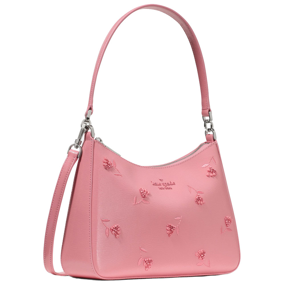 Kate Spade Margot Floral Shoulder Bag Grapefruit Soda Pink # KN604
