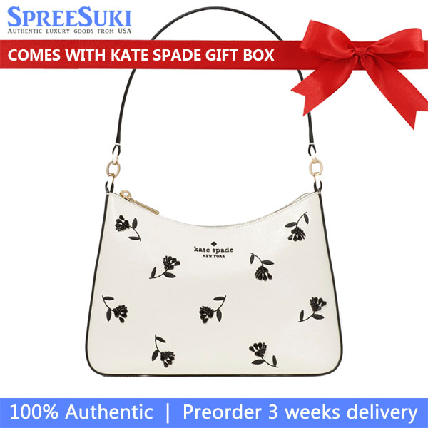 Kate Spade Margot Floral Shoulder Bag Meringue Multi White # KN604