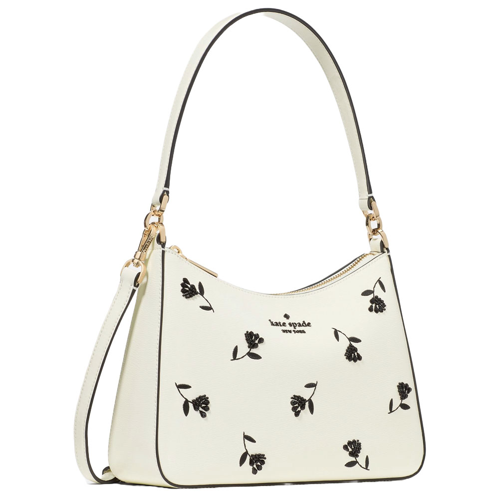 Kate Spade Margot Floral Shoulder Bag Meringue Multi White # KN604
