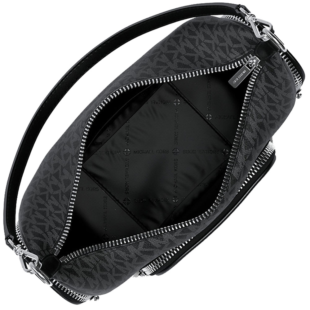 Michael Kors Merritt Small Signature Logo Convertible Shoulder Bag Black # 35R6G0WC1B