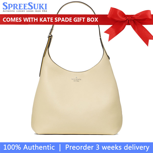 Kate Spade 454 Large Shoulder Bag Lemon Fondant Light yellow # KL807