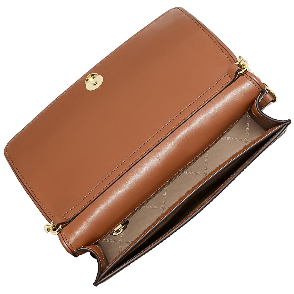 Michael Kors Jet Set Medium Woven Crossbody Bag Luggage Brown # 35R6GTVC8Y